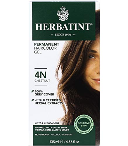 Herbatint Permanent Haircolor Gel 4N Chestnut Alcohol Free Vegan 100 Grey Coverage 456 oz 0 belly baby and beyond