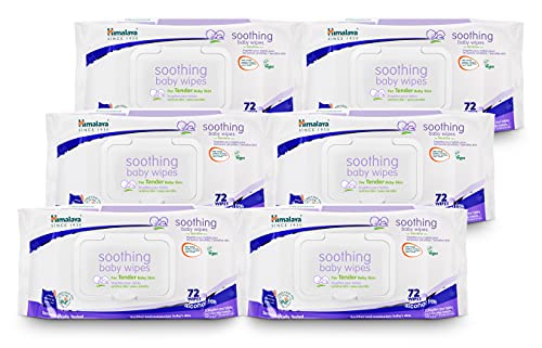 Himalaya Soothing Baby Calming Wipes for Soft Clean and Sensitive Skin 72 wipes 6 pack 0 belly baby and beyond