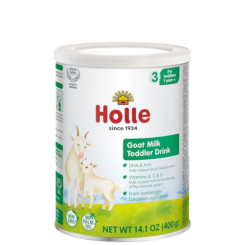 Holle Goat Milk Powder Toddler Drink Stage 3 Powdered Goat Milk for Brain Healthy Toddler Nutritional Drink Non GMO Soy Free Easy to Digest Safe for Children 12 Months to 3 Years Old 0 belly baby and beyond