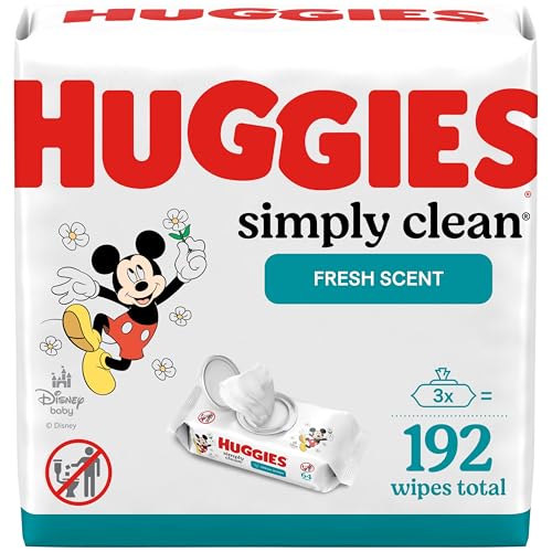 Huggies Simply Clean Fresh Scent Baby Wipes 3 Flip Top Packs of 64 192 Wipes Total 0 belly baby and beyond