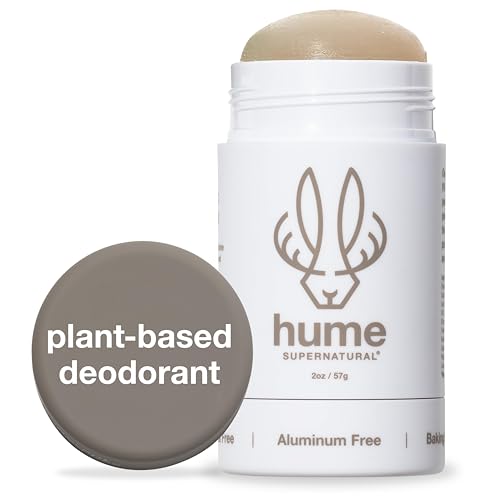 Hume Supernatural Aluminum Free Deodorant for Women Men Safe for Sensitive Skin Probiotic and Plant Based Long Lasting Moisture Absorbing Clean and Effective Fragrance Free 1 Pack 0 belly baby and beyond