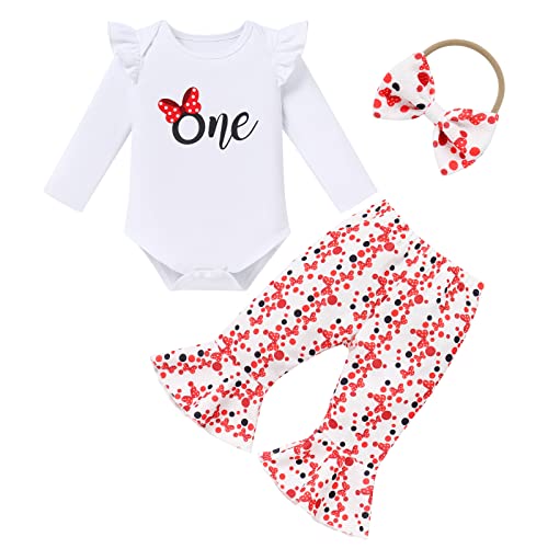 IBTOM CASTLE Baby Girls Outfit Sunflower Mouse Peach RomperRuffled ShortsHeadband 3PCS Summer Clothes Set 0 belly baby and beyond
