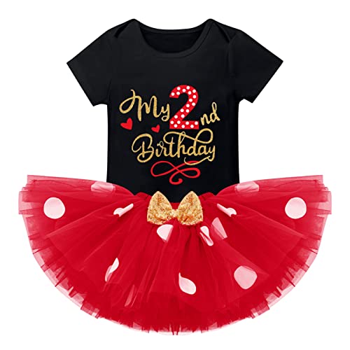 IMEKIS Baby Girls 1st Birthday Outfit Polka Dots ONE Romper Tutu Skirt Mouse Ears Headband Cake Smash Costume for Photo Shoot 0 belly baby and beyond