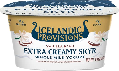 Icelandic Provisions Vanilla Bean Extra Creamy SKYR 44 Ounce 0 belly baby and beyond