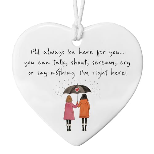 Ill Always Be Here For You Keepsake Tough Times Gift Supportive Friend Friends Always Heart Ornament Gift for Best Friend Long Distance Friendship Gift Ceramic Heart 0 belly baby and beyond