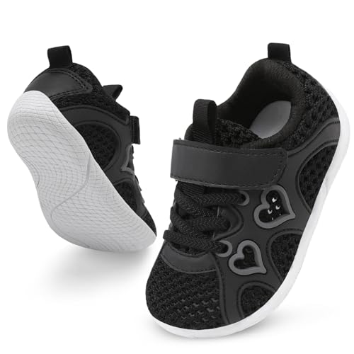 JIASUQI Toddler Shoes for Baby Girls Sneakers Barefoot Walking Shoes Running Tennis Shoes 0 belly baby and beyond