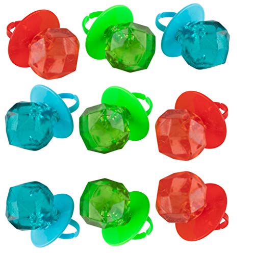 Jewel Pop 36 Count Ring Shaped Candy Suckers Individually Wrapped Carnival Halloween Birthday Party Favors Treats for Kids Assorted Flavors Kosher 0 belly baby and beyond