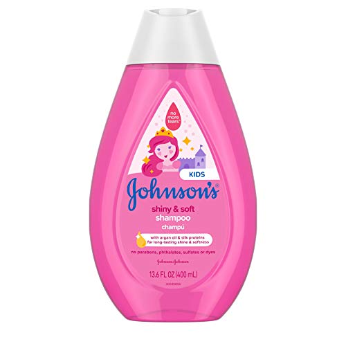 Johnsons Baby Shiny Soft TearFree Kids Shampoo with Argan Oil Silk Proteins Paraben Sulfate DyeFree Formula Hypoallergenic Gentle for Toddlers Hair 136 Fl Oz 0 belly baby and beyond