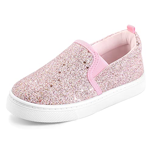 K KomForme Toddler Sneakers for Girls Boys Slip On Canvas Walking Shoes 0 belly baby and beyond