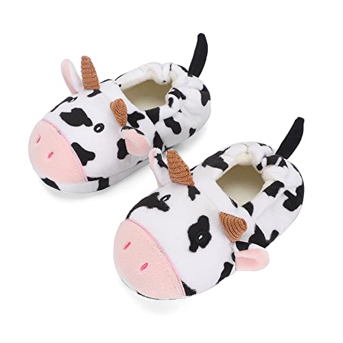 KAKU NANU Toddler Kids Slippers Cute Animal Cartoon Shoes Girls Boys Warm Fleece Winter Household Slippers 0 belly baby and beyond