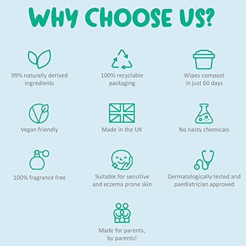 Kinder by Nature Plant Based Baby Wipes 100 Biodegradable Compostable 672 Count 12 Packs of 56 99 Plant Based Ingredients Plastic Free Wipes 0 4 belly baby and beyond