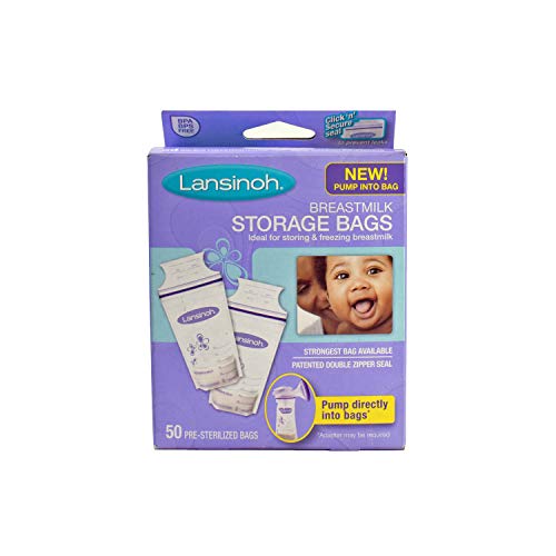 LANSINOH BREASTMILK STRGE BAGS 50 CT 3 pack 0 belly baby and beyond