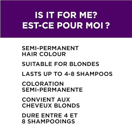 LOreal Paris Colorista Semi Permanent Hair Color for Bleached or Blonde Hair Color Depositing Hair Mask Formula Purple 0 4 belly baby and beyond