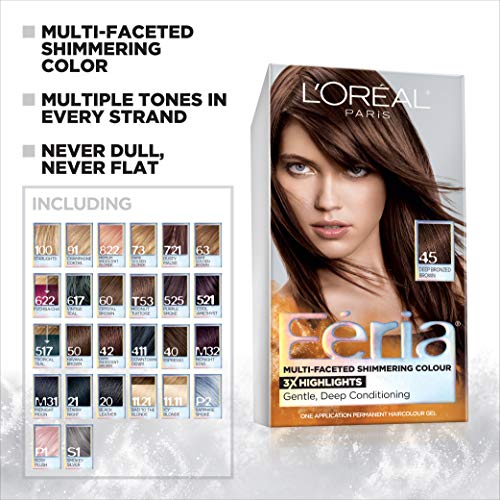 LOreal Paris Feria Multi Faceted Shimmering Permanent Hair Color French Roast Hair Dye Kit Pack of 2 0 0 belly baby and beyond
