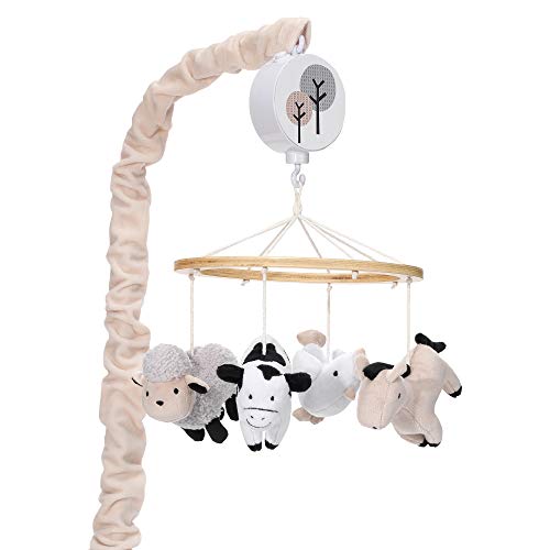 Lambs Ivy Baby Farm Animals Musical Baby Crib Mobile Soother Toy 0 belly baby and beyond
