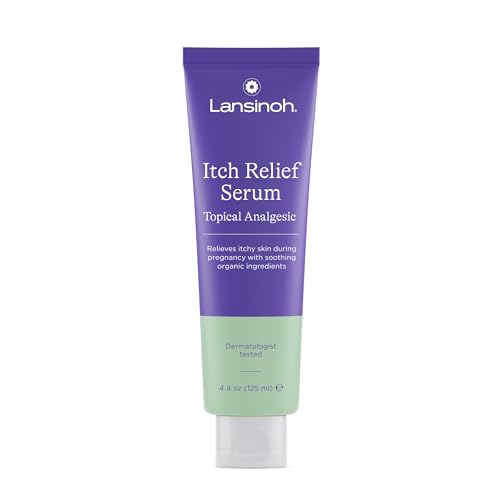 Lansinoh Anti Itch Serum for Pregnant Moms Skin Care Itch Relief Lotion Safe for First Trimester Pregnancy Essentials 44 Ounces 0 belly baby and beyond