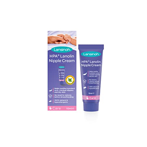 Lansinoh HPA Lanolin Nipple Cream for Sore Nipple Cracked Skin 100 Natural Single Ingredient Breastfeeding Essential Tasteless odourless Hospital Bag moisturising 10ml 0 belly baby and beyond