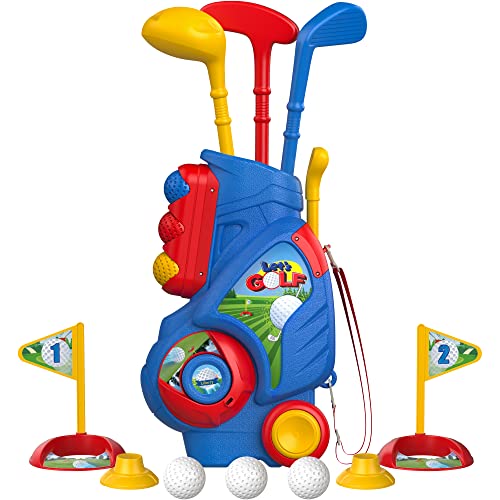 Liberry Toddler Golf Set Upgraded Kids Golf Cart with Unique Shoulder Strap Design Indoor and Outdoor Golf Toys for Boys and Girls Aged 1 5 Years Old 0 belly baby and beyond
