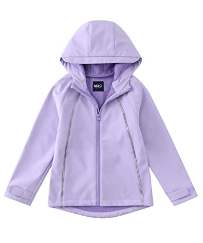 M2C Girls Hooded Fleece Lined Windproof Softshell Windbreaker Jacket 0 belly baby and beyond