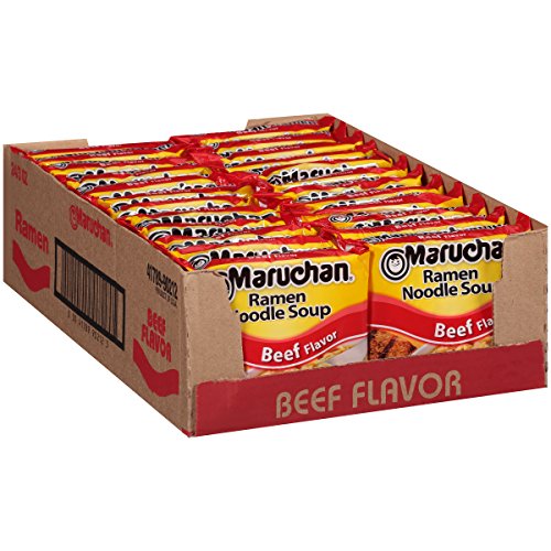 Maruchan Ramen Beef Instant Ramen Noodles Ready to Eat Meals 3 Oz 24 Count 0 belly baby and beyond