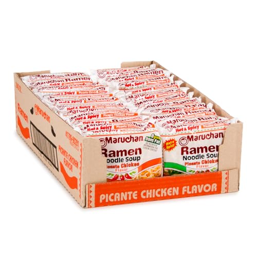 Maruchan Ramen Picante Chicken Instant Ramen Noodles Ready to Eat Meals 3 Oz 24 Count 0 belly baby and beyond