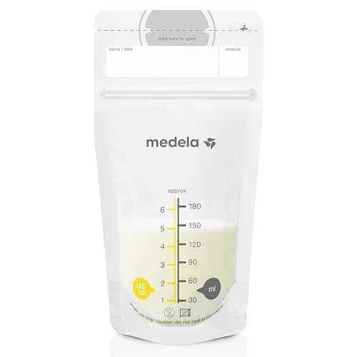 Medela Breastmilk Storage Bags 200 Count Ready to Use Breast Milk Storing Bags for Breastfeeding Self Standing Bag Space Saving Flat Profile Hygienically Pre Sealed 6 Ounce 0 belly baby and beyond