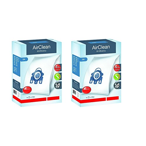 Miele GN AirClean 3D Efficiency Dust Bags for Miele Vacuum 2 Boxes of 4 Bags 2 Filters 0 belly baby and beyond