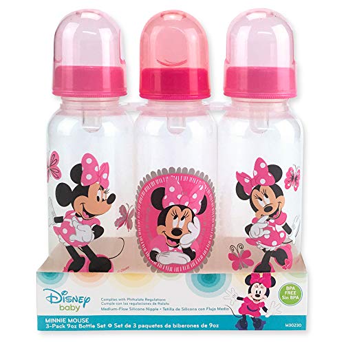 Minnie Mouse Three Pack Deluxe Bottle Set 0 belly baby and beyond