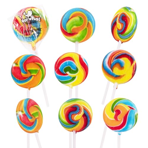 Mixed Fruit Flavor Large Rainbow Lollipops Candy Suckers FatGluten Free Fruit Allergy Friendly No Artificial Flavors Individually Wrapped Lollipop Sticks for Birthdays Gender Reveal Shower Party Favor 0 belly baby and beyond