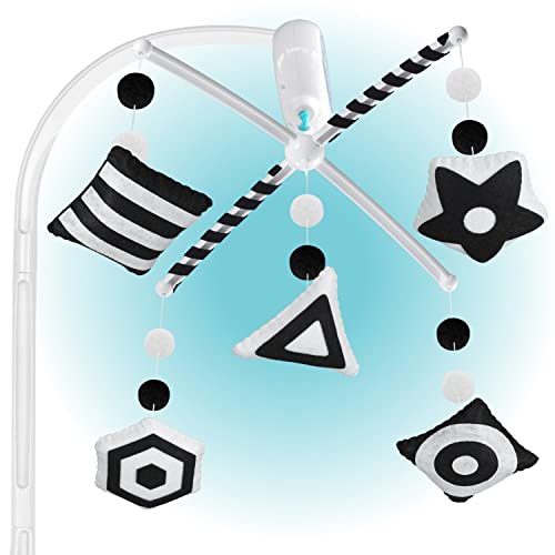 Montessori Mobile Baby for Crib TINITIGIES Black and White Mobile Give Visual Stimulation to Engage Your Newborn Baby Crib Mobile for Boys Girls Baby Mobile for Crib 0 belly baby and beyond