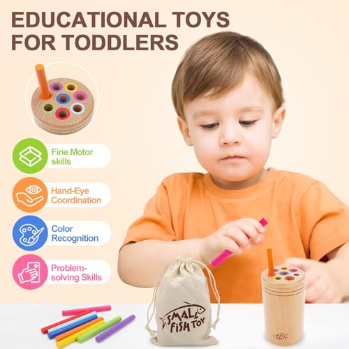 Montessori Toys for 1 3 Year Old Wooden Learning Color Sorting Toys for Toddlers Age 1 2 3 Fine Motor Developmental Infants Sensory Matching Games Busy Board 18 month old Baby Boys Girls Gifts 0 0 belly baby and beyond