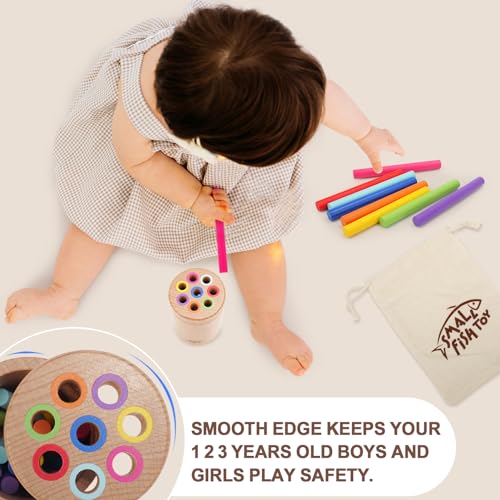 Montessori Toys for 1 3 Year Old Wooden Learning Color Sorting Toys for Toddlers Age 1 2 3 Fine Motor Developmental Infants Sensory Matching Games Busy Board 18 month old Baby Boys Girls Gifts 0 3 belly baby and beyond