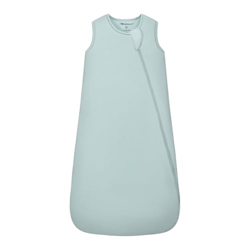 Mosebears Unisex Rayon Made from Bamboo Sleep Sack with 2 Way Zipper25 Tog Baby Winter Sleep Sack Calm Sage6 18 Months 0 belly baby and beyond