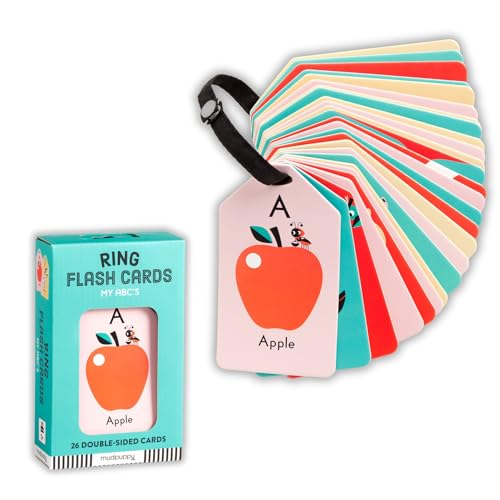 Mudpuppy My ABCs Ring Flashcards 26 Durable Double Sided Alphabet Cards And Reclosable Ring With Colorful Art For Kids Ages 3 Perfect For Preschool Or Travel For Teachers And Parents 0 belly baby and beyond