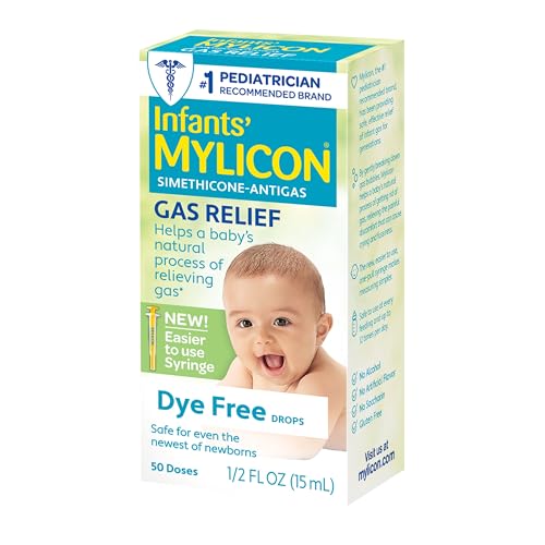 Mylicon Gas Relief Drops for Infants and Babies Dye Free Formula 05 Fluid Ounce 0 belly baby and beyond