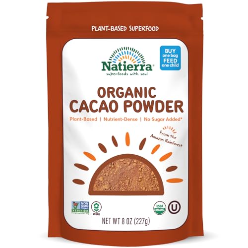 NATIERRA Himalania Organic Cacao Powder Pouch Non GMO Vegan 8 Ounce 0 belly baby and beyond
