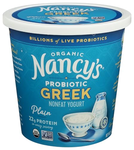NancyS Organic Greek Nonfat Yogurt Plain 24 oz 0 belly baby and beyond