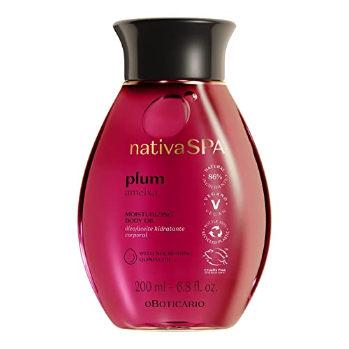 Nativa SPA by O Boticario Plum Body Oil Enriched with Purified Quinoa Drops to Boost Hydration 68 Ounce 0 belly baby and beyond