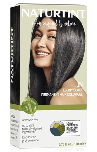 Naturtint Permanent Hair Color 1N Ebony Black Pack of 1 Ammonia Free Vegan Cruelty Free up to 100 Gray Coverage Long Lasting Results 0 belly baby and beyond