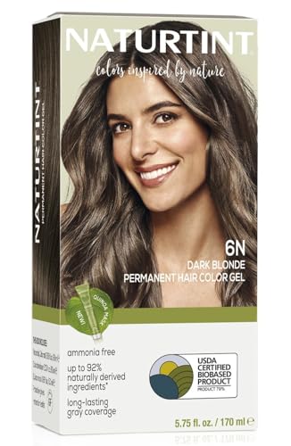 Naturtint Permanent Hair Color 6N Dark Blonde Pack of 1 Ammonia Free Vegan Cruelty Free up to 100 Gray Coverage Long Lasting Results 0 belly baby and beyond