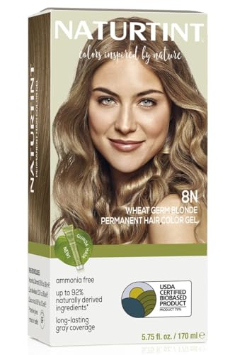 Naturtint Permanent Hair Color 8N Wheat Germ Blonde Pack of 1 Ammonia Free Vegan Cruelty Free up to 100 Gray Coverage Long Lasting Results 0 belly baby and beyond