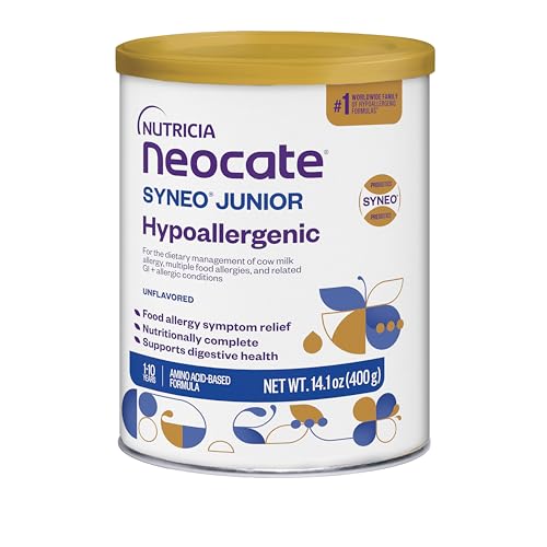 Neocate Syneo Junior Powdered Hypoallergenic Amino Acid Based Toddler and Junior Formula Syneo Junior Unflavored 141 Oz Can Case of 1 0 belly baby and beyond