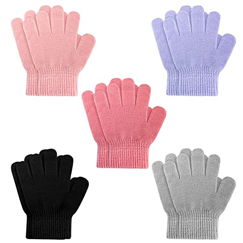 ONESING 3 24 Pairs Kids Gloves Knit Gloves for Kids Winter Gloves White Kids Gloves Finger Boys Gloves for Girls 0 belly baby and beyond