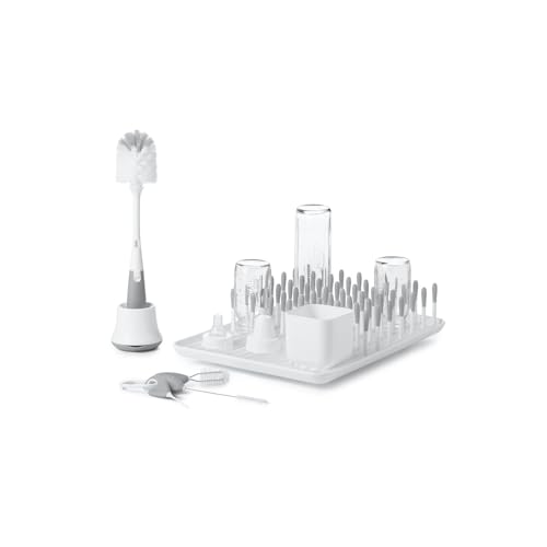 OXO Tot Bottle Cup Cleaning Set Gray 0 belly baby and beyond