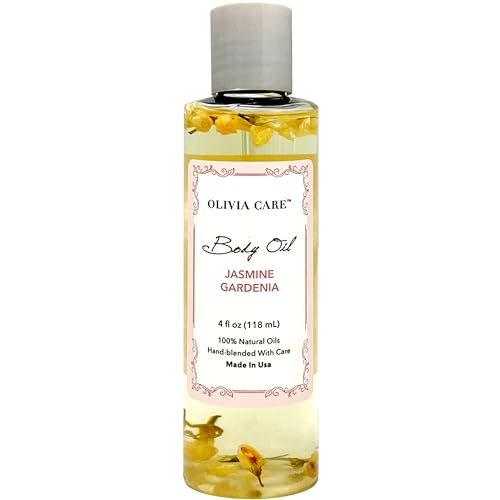Olivia Care Jasmine Gardenia Body Oil Vegan Natural Oil For Women Hydrating Moisturizing After Bath Oil with VITAMIN E K Omega Fatty Acids Reduce Dry Skin 4 OZ 0 belly baby and beyond