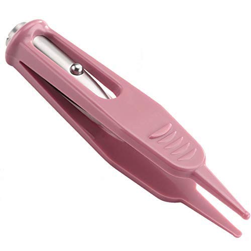 Onwon Infant Nose Cleaning Tweezer with LED Light Round Head Safe and Effective Clip Care Ear Nose Navel Clean Tool Nipper Plier Pincet Forceps for Relieves Stuffy Nose 0 belly baby and beyond