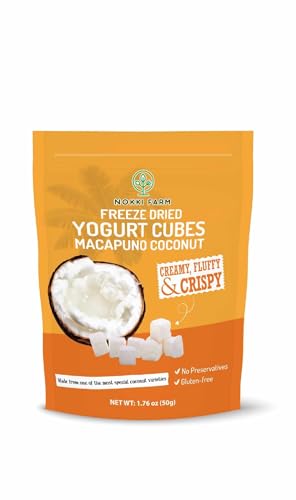 Pack of 1 NOKKI FARM Freeze dried Macapuno Coconut Yogurt Melts 50g No Artificial Colors No preservatives Non GMO 0 belly baby and beyond