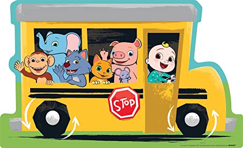 Party City Cocomelon Bus Cardboard Cutout Freestanding Decoration Party Supplies 1 Count 31 H x 4 W 0 belly baby and beyond