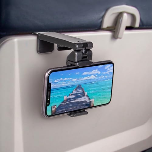 Perilogics Universal in Flight Airplane Phone Holder Mount Hands Free Viewing with Multi Directional Dual 360 Degree Rotation Pocket Size Must Have Airplane Travel Essential Accessory for Flying 0 belly baby and beyond