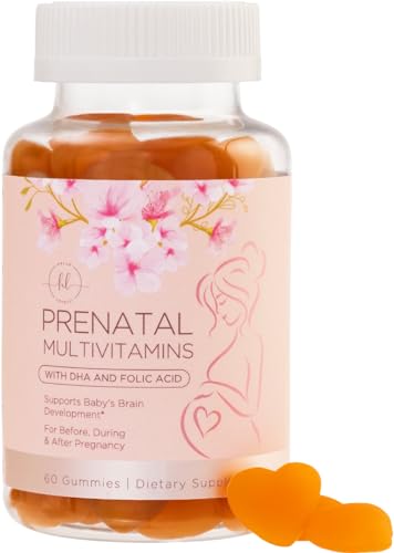 Prenatals for Women with Folate DHA for Pregnancy Fetal Support Womens Prenatal Multivitamin Gummy with Folic Acid Choline Vitamin B6 B12 C D3 Non GMO Prenatal Vitamins 60 Gummies 0 belly baby and beyond